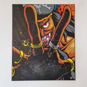 Barbe Noir (One Piece) | Toile Acrylique Unique