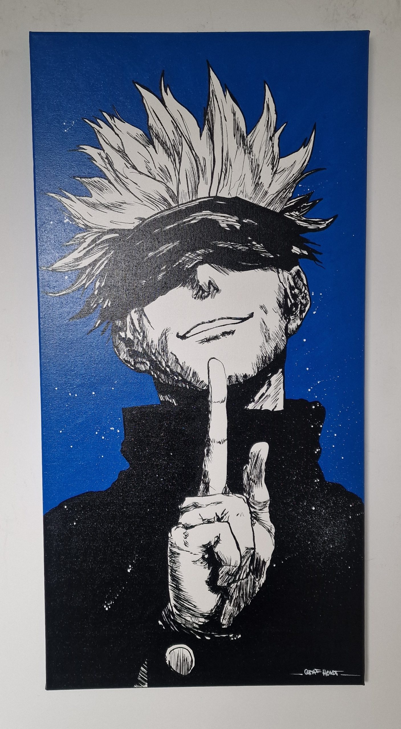 Saturu gojo (Jujutsu Kaisen) | Toile Acrylique Unique