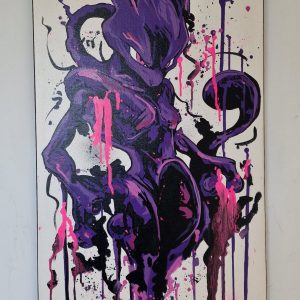 Mewtwo Pop Art | Toile Acrylique Unique