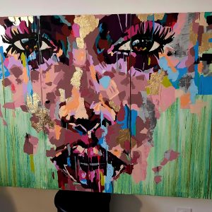 Portrait Femme Pop Art | Toile Acrylique Unique