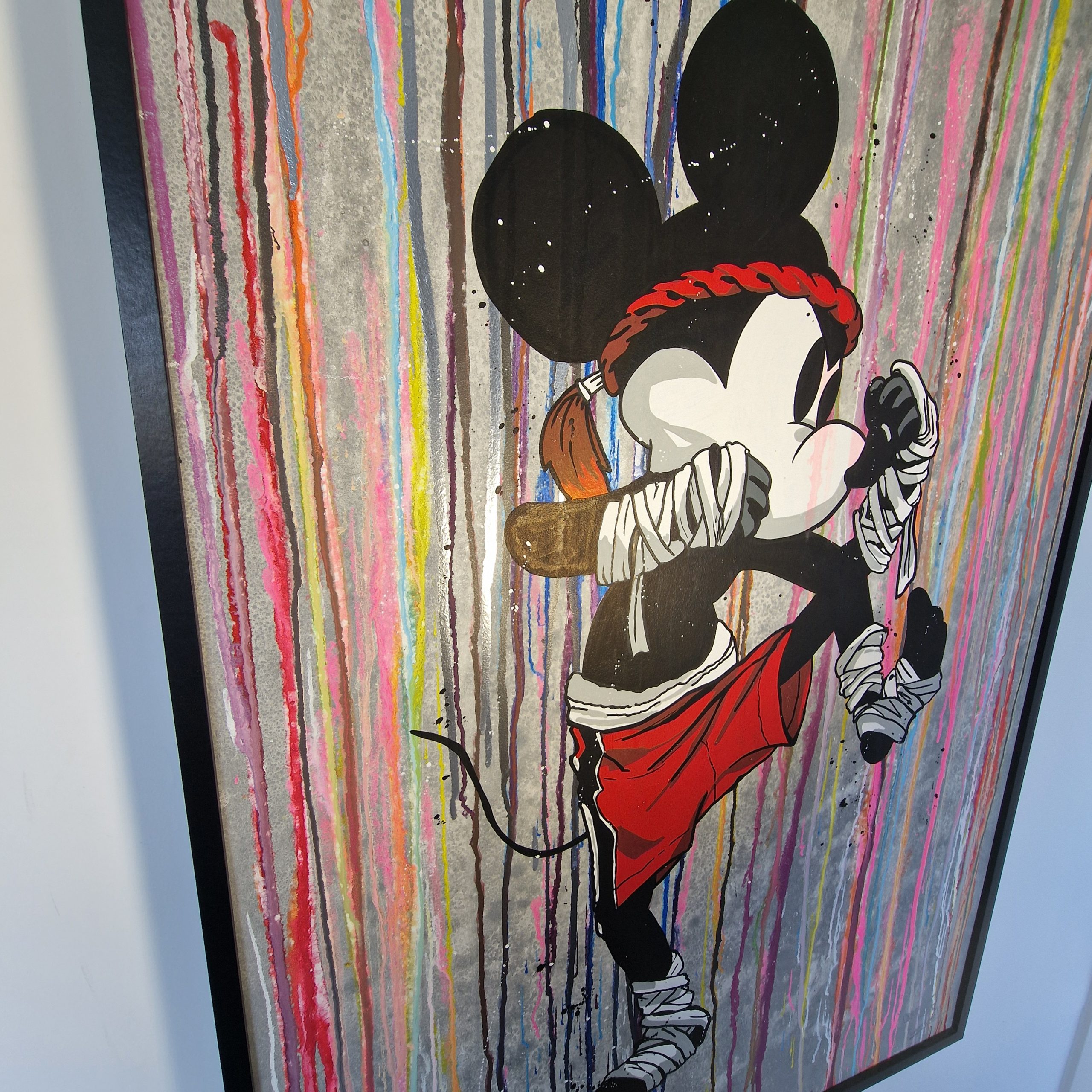 Mickey Muay-Thaï Pop Art | Toile Acrylique Unique – Image 3
