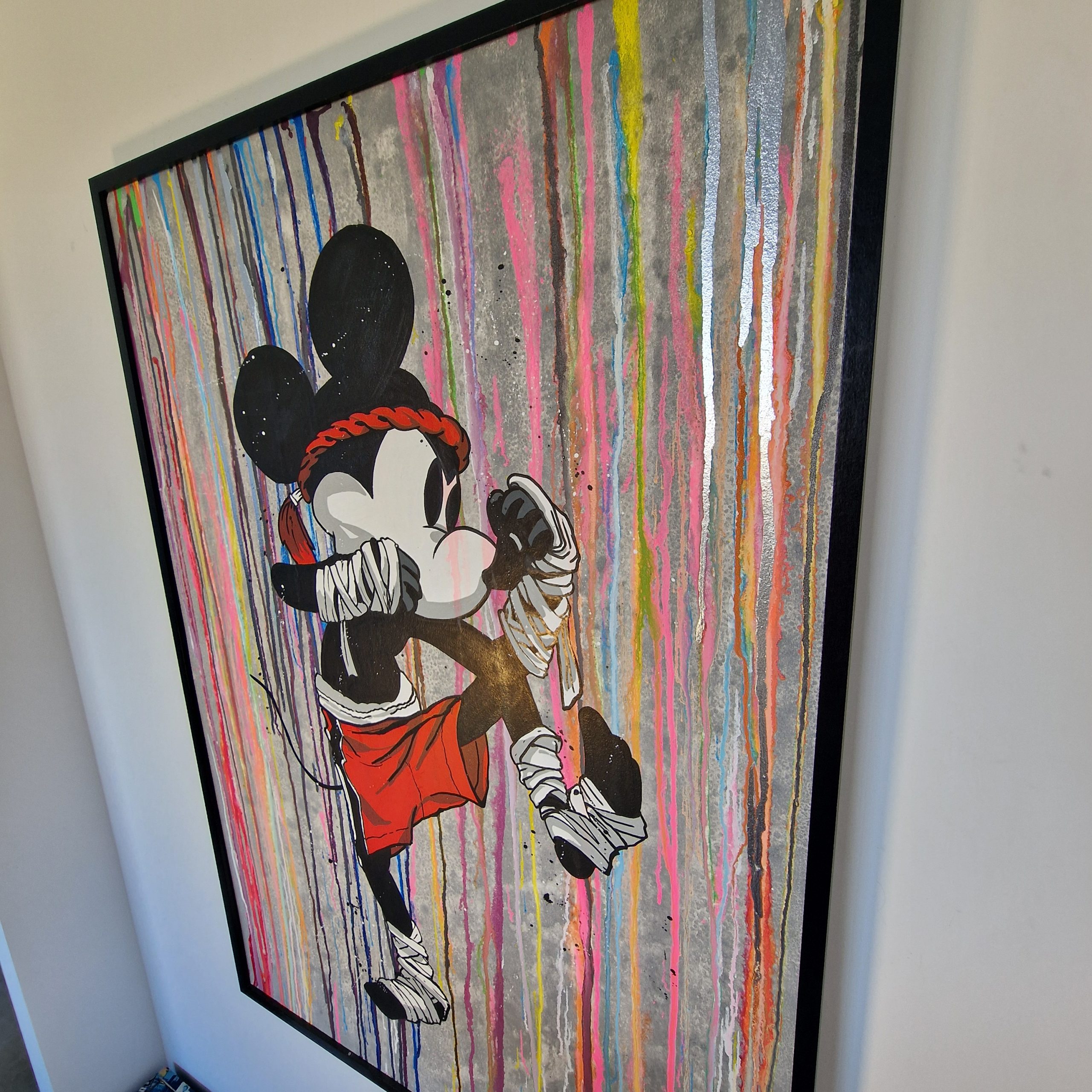 Mickey Muay-Thaï Pop Art | Toile Acrylique Unique – Image 4
