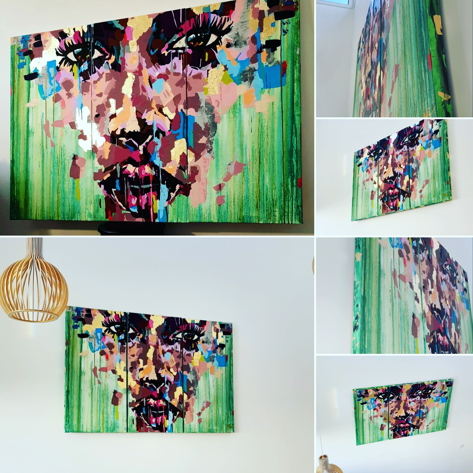 Portrait Femme Pop Art | Toile Acrylique Unique – Image 3